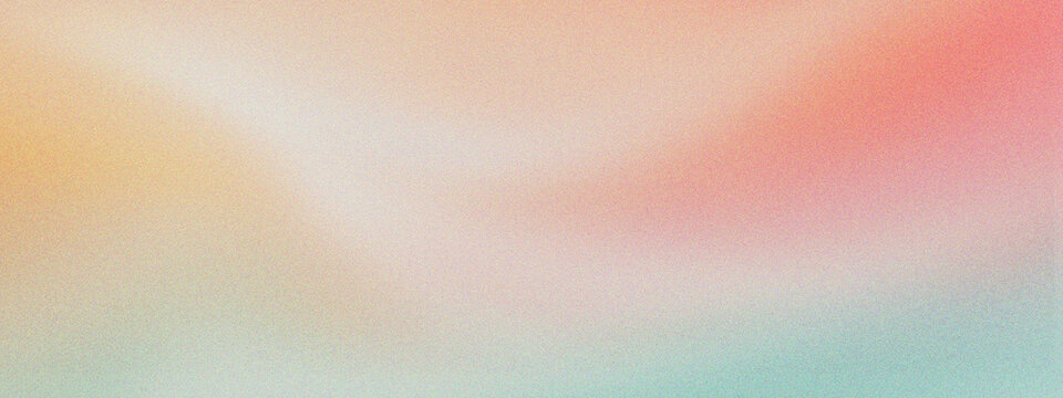 Pastel gradient background with soft grainy texture, ethereal peach and mint green aesthetic wallpaper, dreamy blurred color transition for web design, subtle grainy paper texture backdrop.
