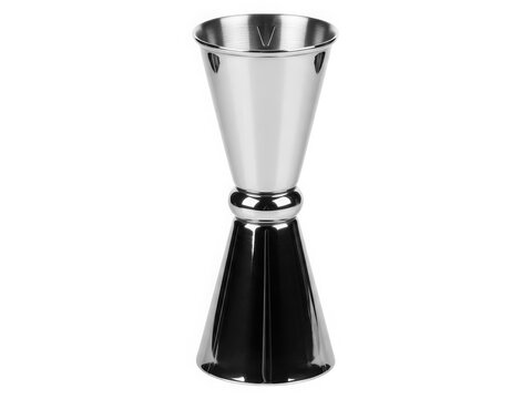 Stainless steel double jigger with measurement marks