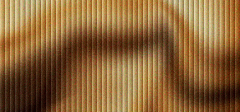 Abstract wooden slat background with warm lighting, vertical timber panel texture for interior design. Modern wood wall pattern with soft shadows. Elegant brown architectural surface backdrop.
