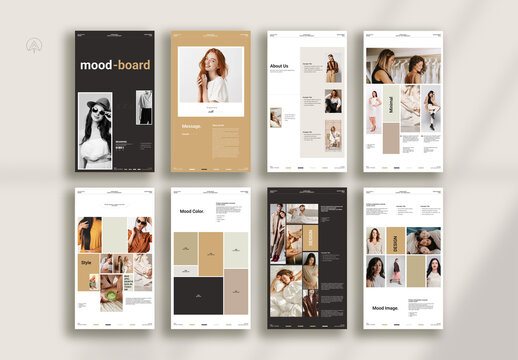 Branding & Creative Mood Board Design Social Post Template.