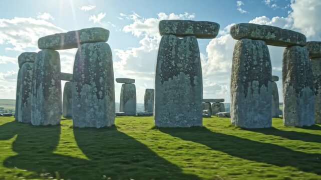 Stonehenge Ancient Megalithic Monument in England