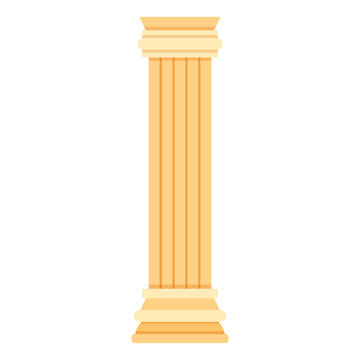 Ringed Fluted Pillar Ancient Architecture