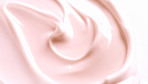 Pale pink cream makeup texture