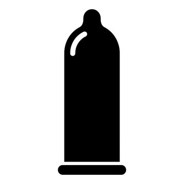 Condom Icon Symbol for Safe Sex and Contraception