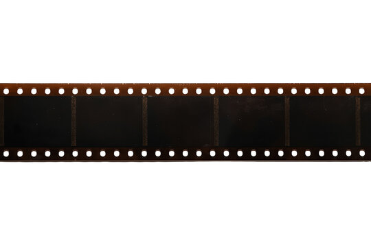Horizontal Vintage Filmstrip with Blank Frames
