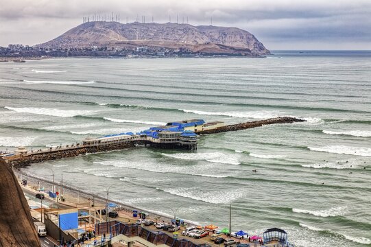 Pacific, Coast, Lima, Peru