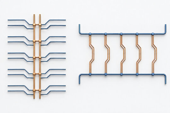 Abstract Shared Bus and Return Rail Wiring Diagram