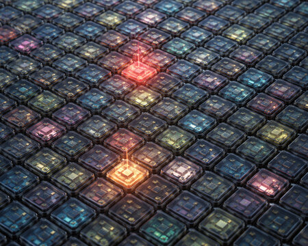 Persistent Pixel Memory Cells in Digital Display Matrix