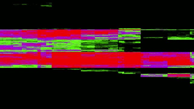 Analog old tv static television noise VHS static glitch lines. Broadcast test of no signal damage screen CRT tv error VFX. VHS noise hacking glitch. Retro scanlines distortion on a old tv screen.