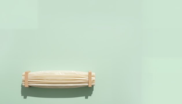 木製支持具でまとめた折りたたみ紙提灯