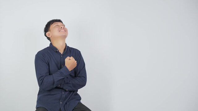 Person Nodding and Smiling With Satisfaction