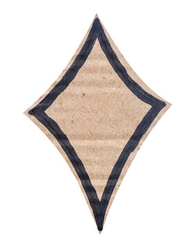 cardboard star on transparent background