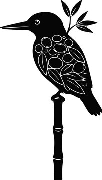 vector illustration of an illustration of a bird