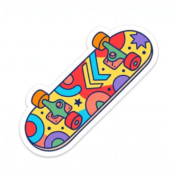 colorful skateboard