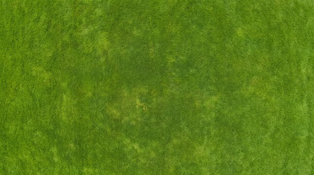 Aerial view of lush green grass field with subtle variations in tone and texture Background