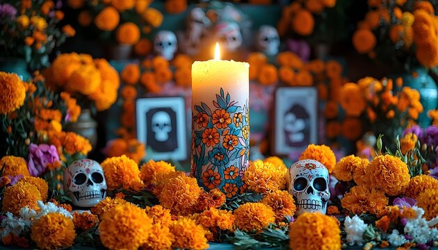 Dia de los Muertos altar.