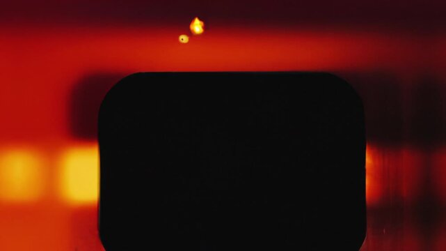 Abstract Warm Light Leak Fade to Black Cinematic Video Transition
