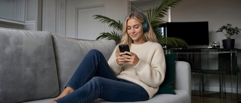 Person relaxing comfortably at home or in a spa beautifully showcased