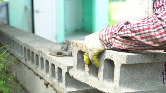 건설, 근로자, 공업, 공구, 돌, 석공, 벽돌, 건물, 사람, 시멘트, 공사
