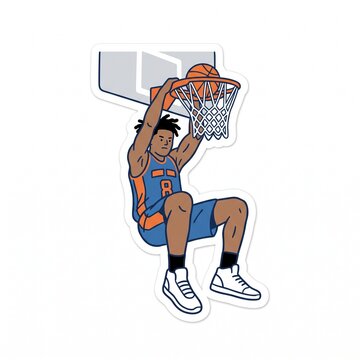 basketball player dunk