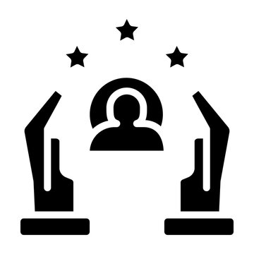 Quality KPI Vector Glyph Icon Design