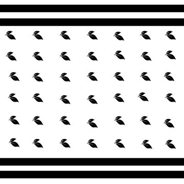Balck Leaf Pattern