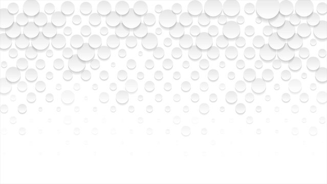 Paper white minimal mosaic circles abstract geometric background