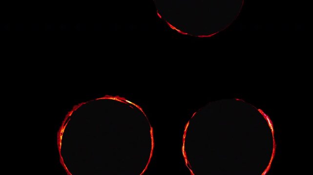 Cinematic Retro Film Punch Hole Transition Overlay Effect