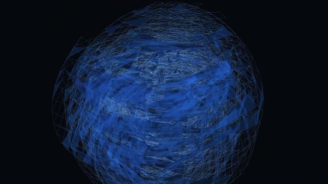 Digital data lattice morphs into network waves in a seamless loop
