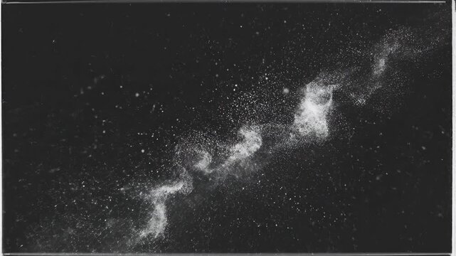 Cosmic dust clouds shifting across deep space background with formations moving slowly video bright cosmic slowly against dark astronomicalobject astronomicalimage scientificvisual