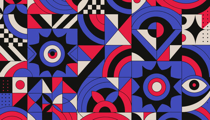 Obraz premium geometric shapes abstract pattern
