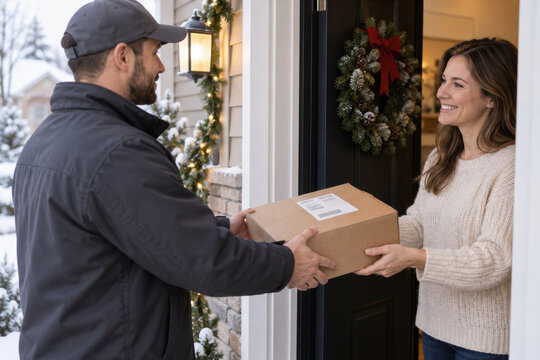 Christmas Last Mile Parcel Delivery at Home