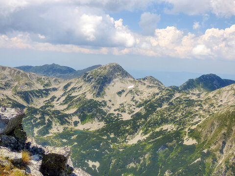 Muratovo glacial lake Pirin Mountains Bulgaria in summer, Bansko