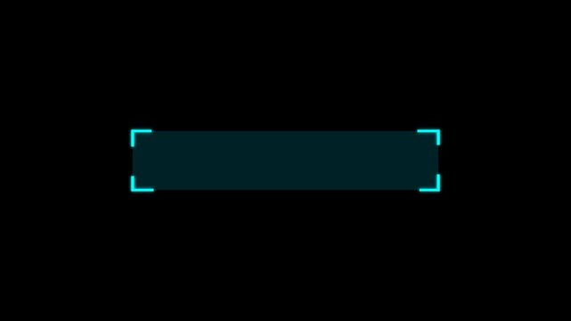 Sleek animated lower third with a dark panel and vivid cyan accents for titles, names, interviews, tech content and clean video overlays, alpha channel
