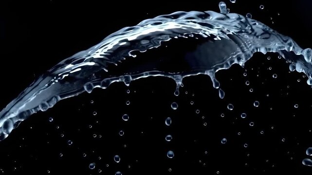 Water Splash Sheet Diagonal Burst Clear Bottomleft Landscape Animation
