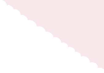 Fototapeta premium 空と空の左下を覆っている雲のシンプルな手描きの背景（ピンク）