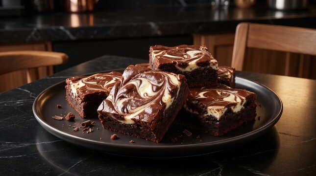 Cream Cheese Brownies, Brownies with smooth marbled layer of creamy vanilla cream cheese