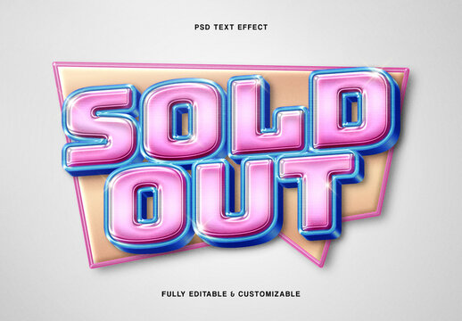 Glossy 3D Text Effect