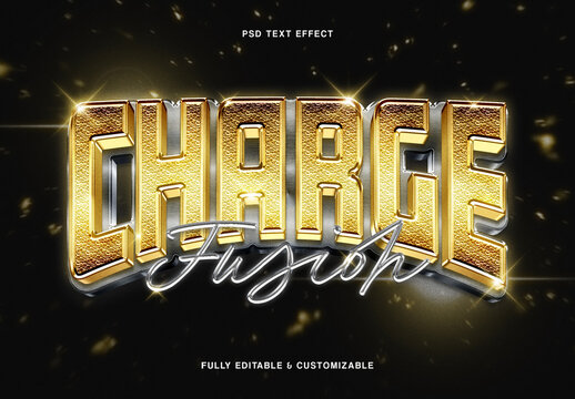 Luxury Gold Chrome Text Effect