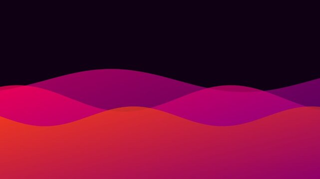 Abstract Red and Purple Liquid Wave Background. Layered curved wave fields with controlled color transitions.