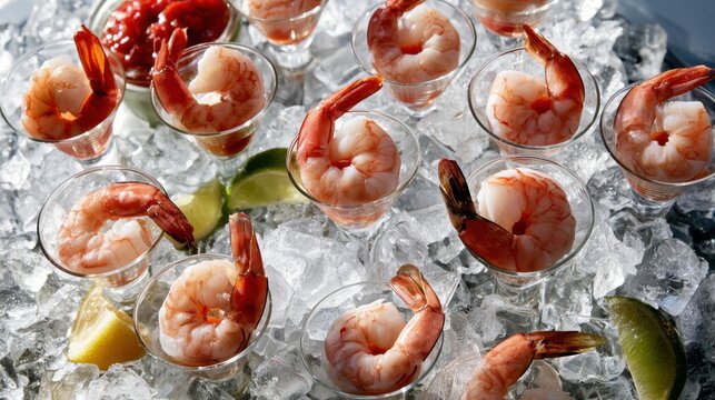 Close up of hands placing fresh herb garnish on smoked salmon and cream cheese canapes arranged on white catering tray