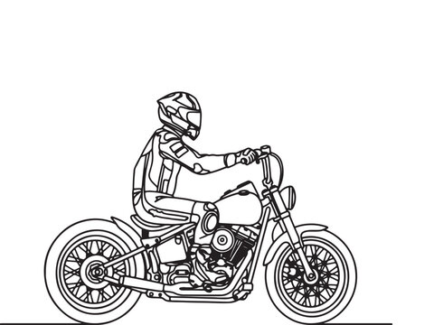 Continous line of awareness to wear helmet always on roadway safety ride