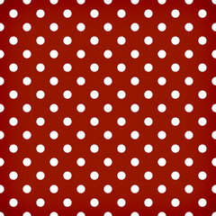 Red Polka Dot Seamless Pattern PNG Background with White Circles for Modern Graphic Design and Commercial Festive Backdrop © Abdul Mateen