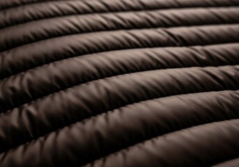 Obraz premium Dark Brown Quilted Fabric Texture Background.