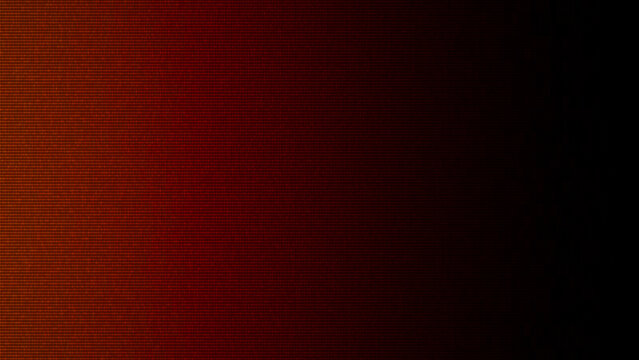 Dark Active-matrix Gradient Background. Futuristic Red LED Display Surface.