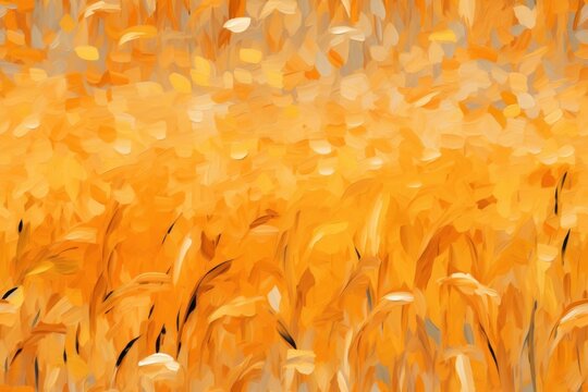 Orange outdoors painting field.