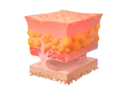 SMAS tissue block, illustration