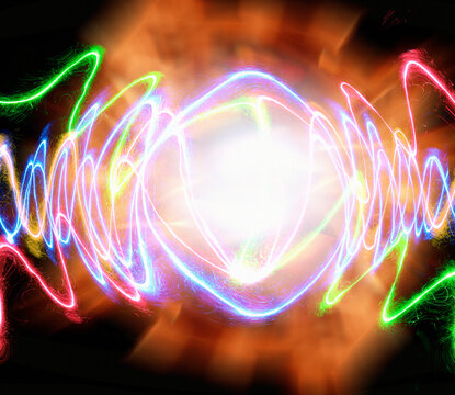 Quantum fluctuations, conceptual illustration