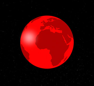 Global warming, conceptual illustration