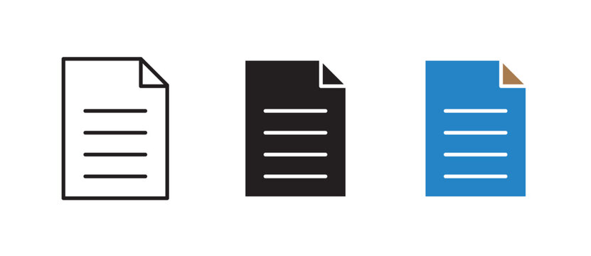 Document File Icon Vector Illustration